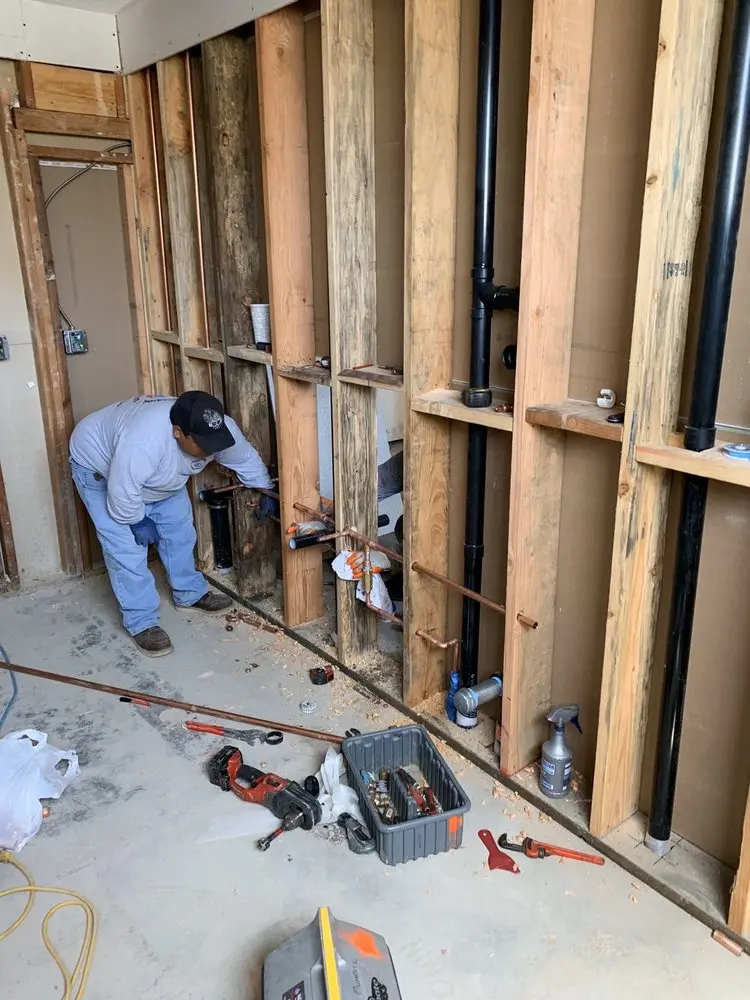 Commercial rough-in plumbing for Water Heater Replacement in Jefferson City